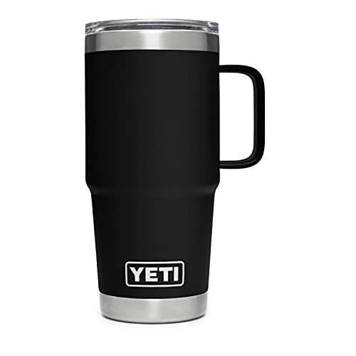 Black Yeti travel mug with handle