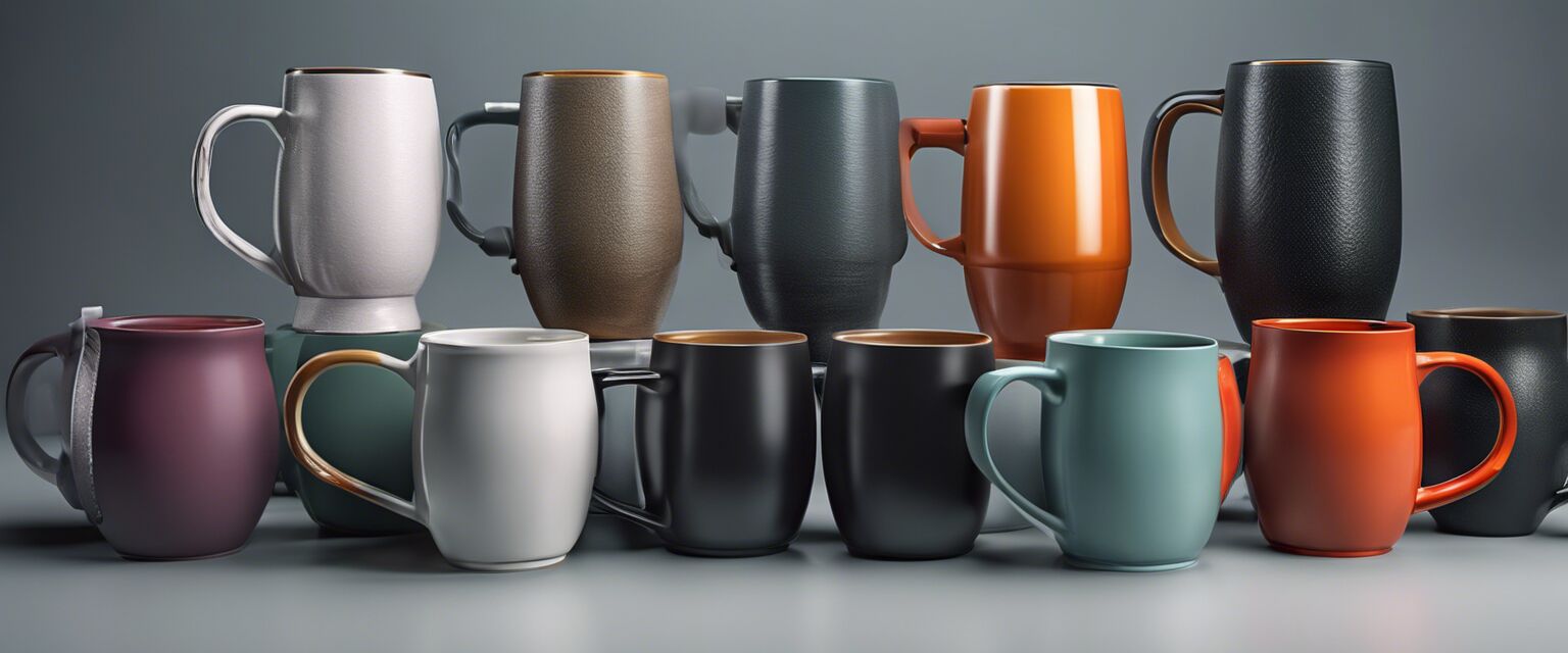 Variety of insulated mugs