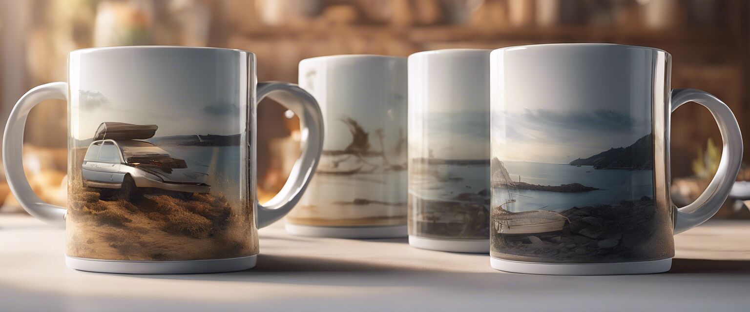 Quality check of custom photo mugs