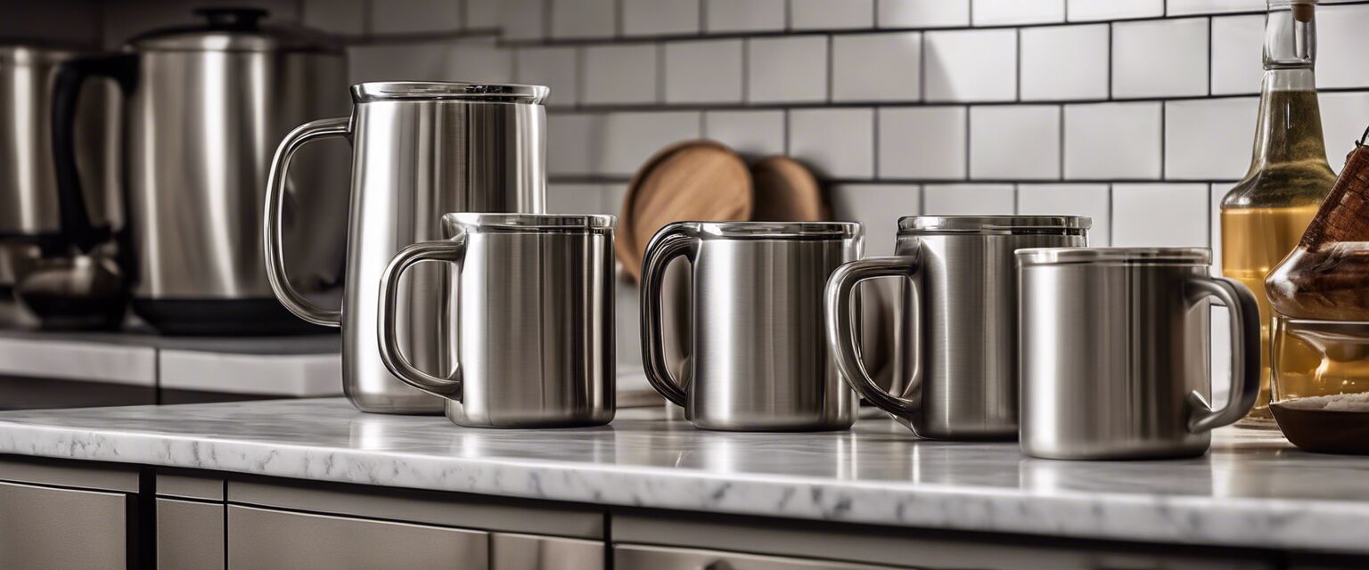 Stainless steel mug collection