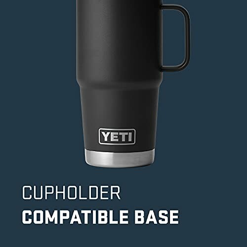 YETI cup with cupholder compatible base